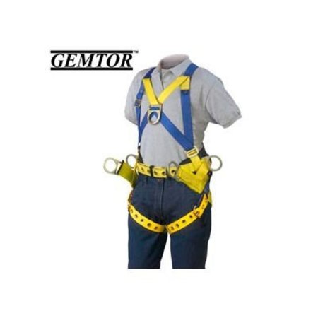 GEMTOR Gemtor 2015-4, Tower Climber Full-Body Harness - Tongue Buckle Leg Straps - XL-Front & Suspension 2015-4